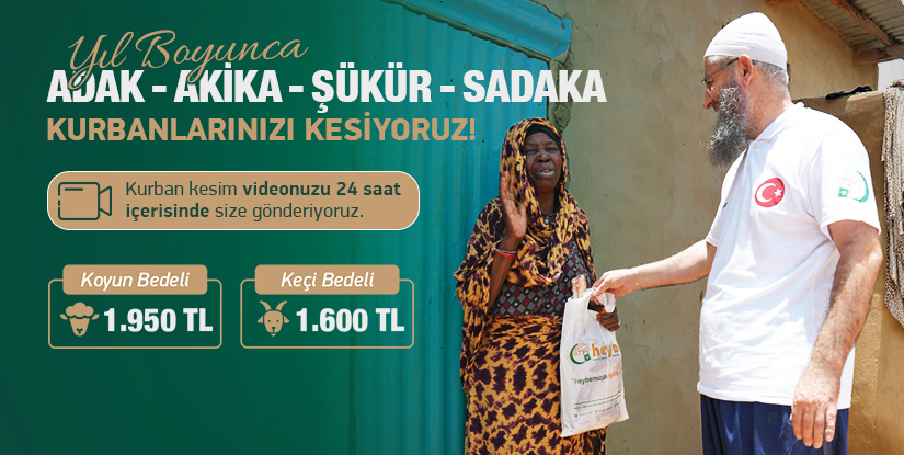 Yılın 365 günü, kurbanlarınızı kesiyor ve kesim videosunu size gönderiyoruz.